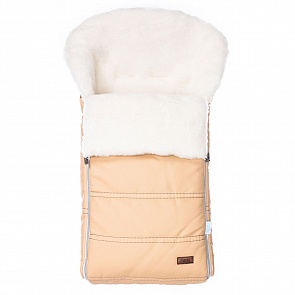 Конверт зимний меховой Nuovita Alpino Lux Bianco, цвет - Cappuccino/Капучино (Nuovita, ALPLB_2353)